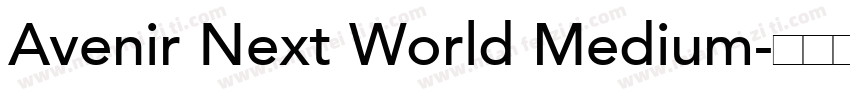 Avenir Next World Medium字体转换